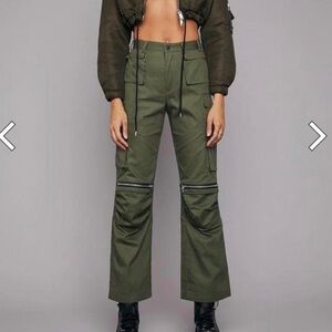 Poster Girl | Varsity Canvas Cargo Pants